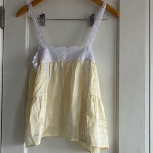 Laneway The Label- Yellow and White Top